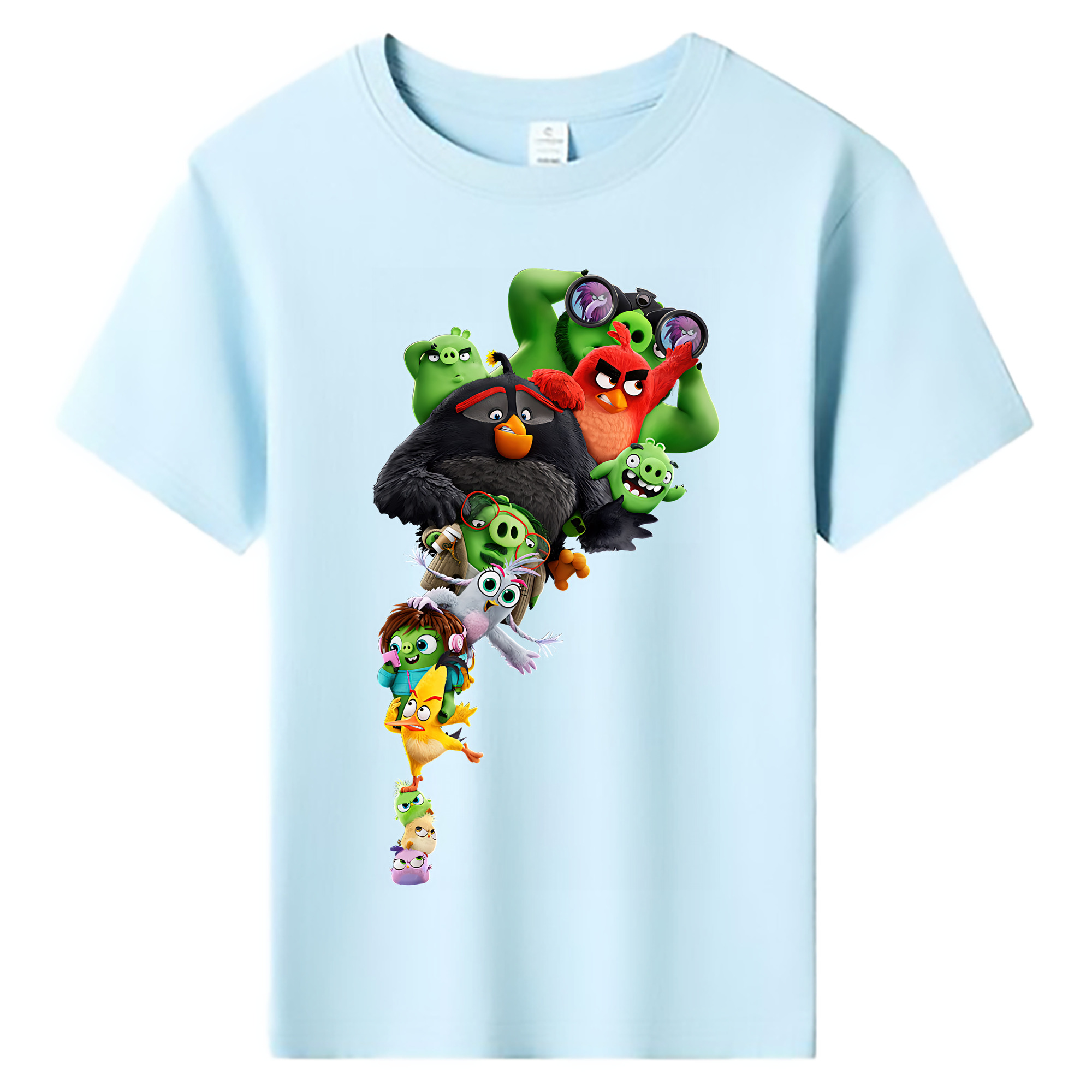 （画像用） Angry Birds アングリーバード 綿100％キッズTシャツ（フロントプリント）